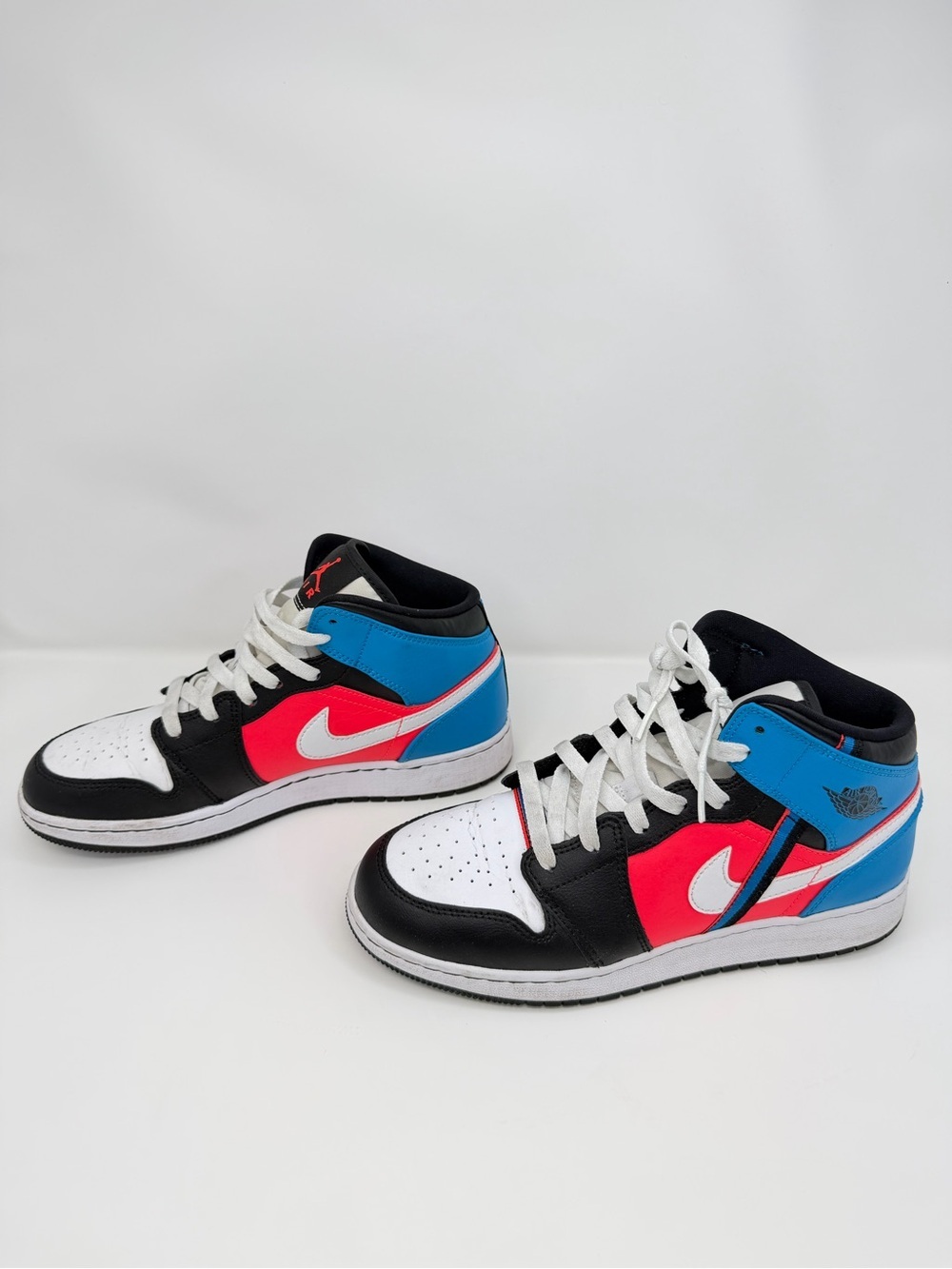 Nike Kids Mid-Top Sneakers - White, Black, Blue, Pink